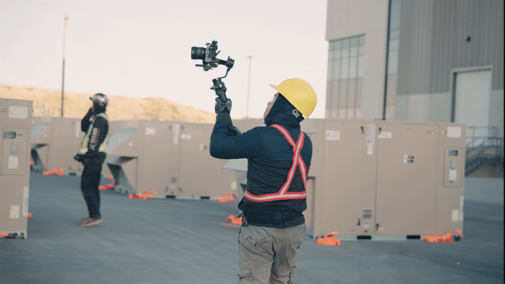 man using camera