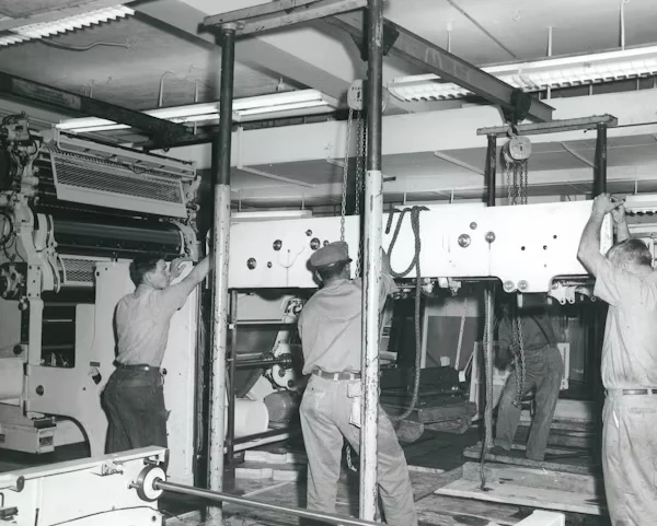 Workers are working at the factory