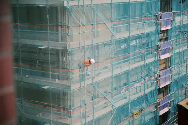 A worker at worksite