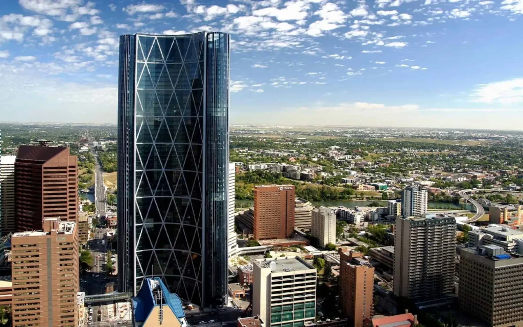 Outdoor corporate video shoot in Calgary park