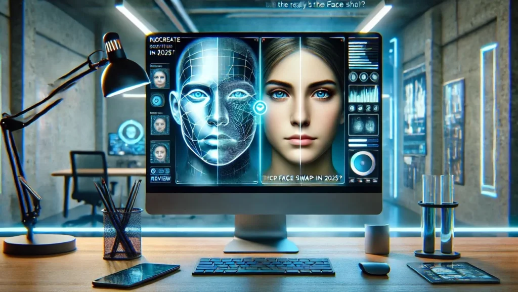 AI avatar presenter on screen
