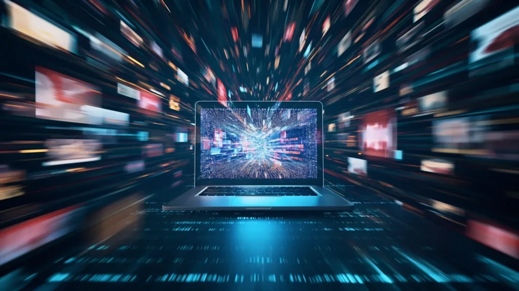 AI video editing workflow on screen