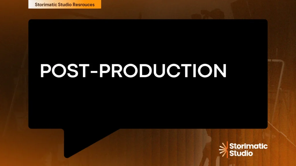Video post-production editing, graphics, and sound design workflow
