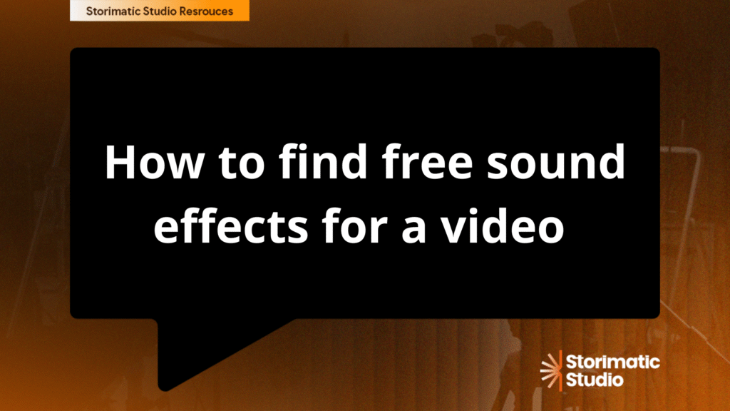 How to find free sound effects for a video