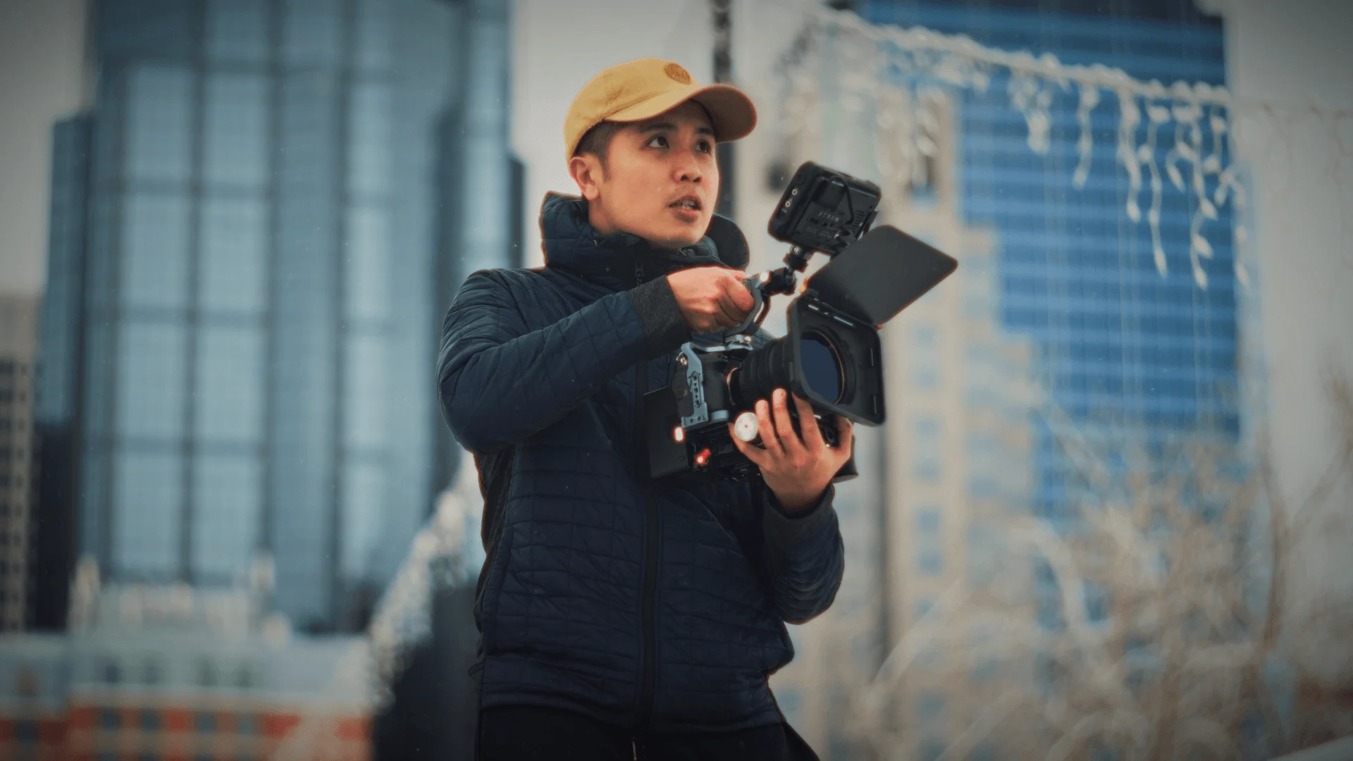 Behind the camera