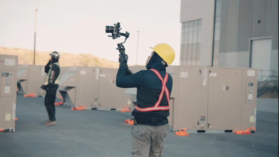 man using camera