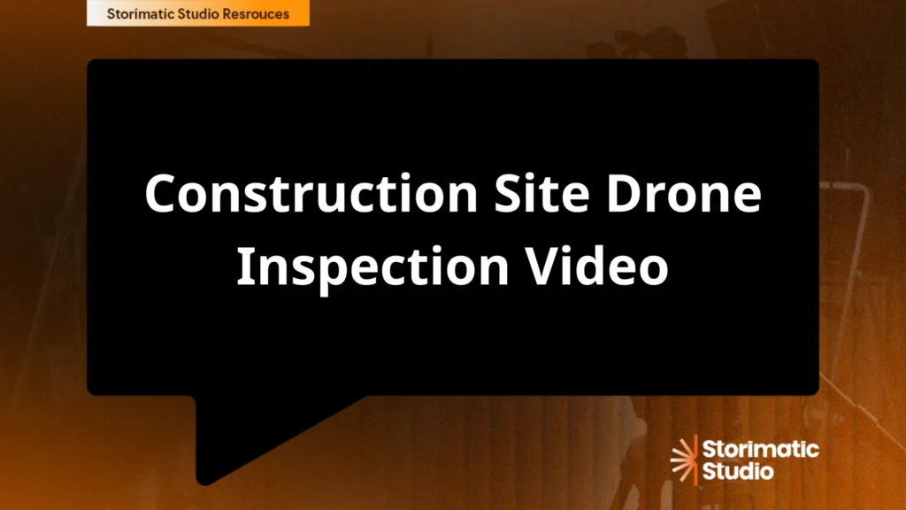Construction Site Drone Inspection Video