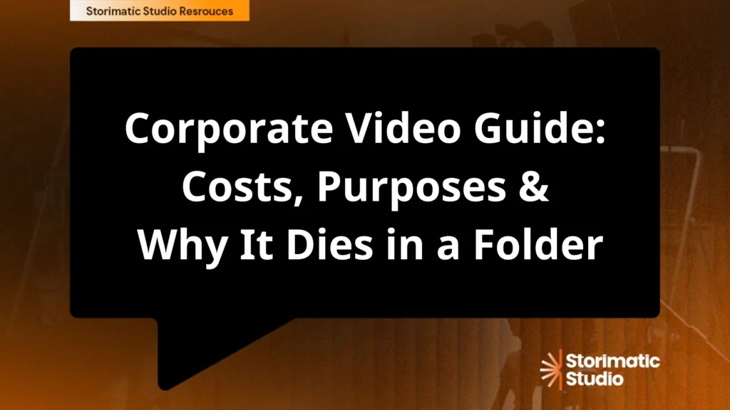 Corporate Video: The Honest Guide to What It Costs, What It's For, and Why Most of It Dies in a Folder