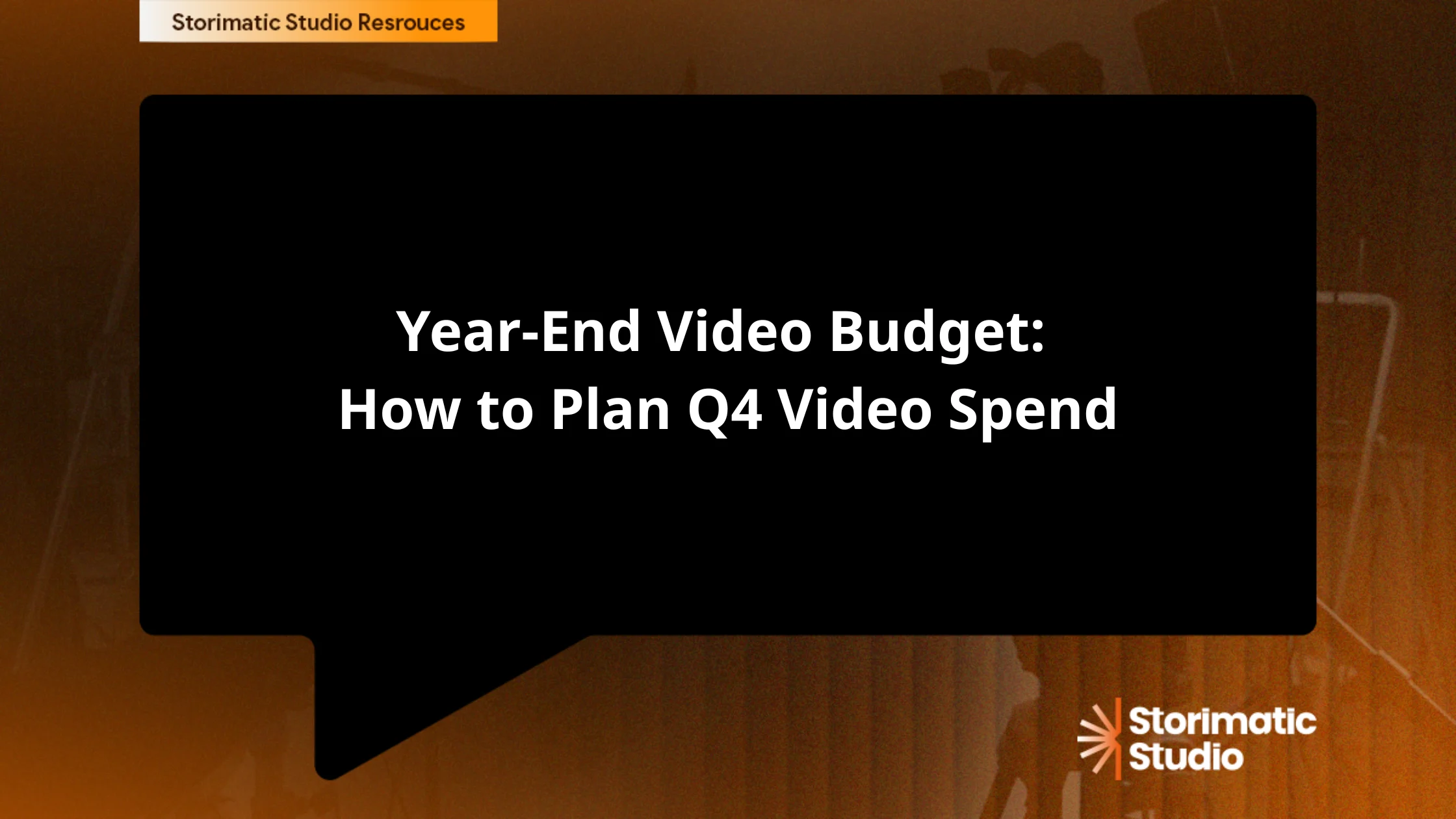 Year-End Video Budget: How to Plan Q4 Video Spend