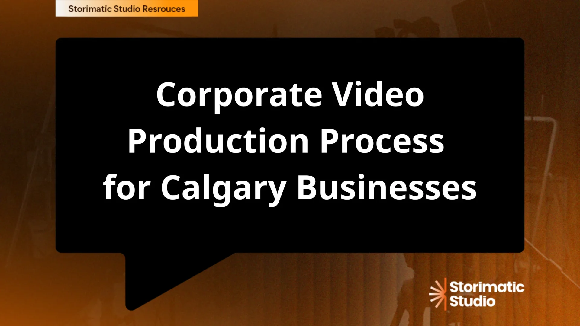 Corporate Video Production Process