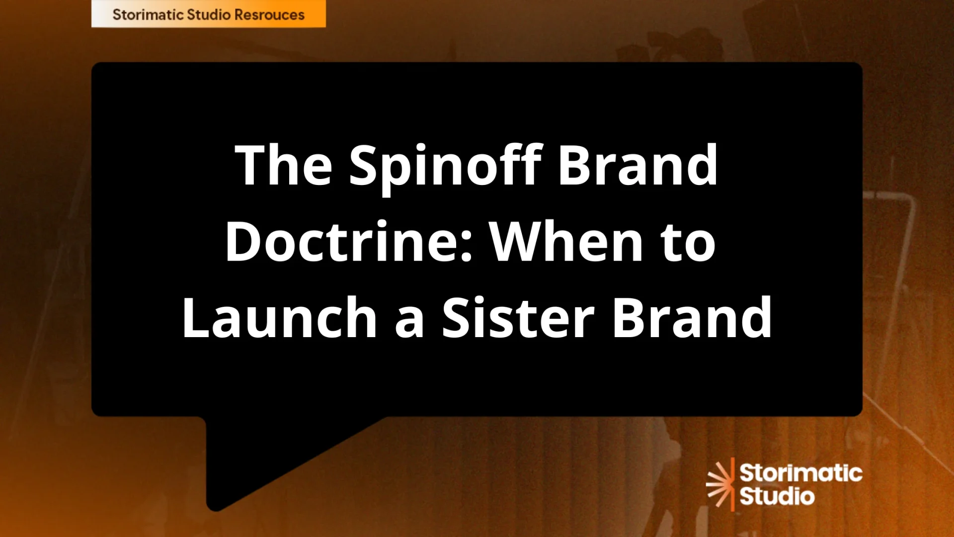 The Spinoff Brand Doctrine: When to Launch a Sister Brand Instead of Extending the One You've Got