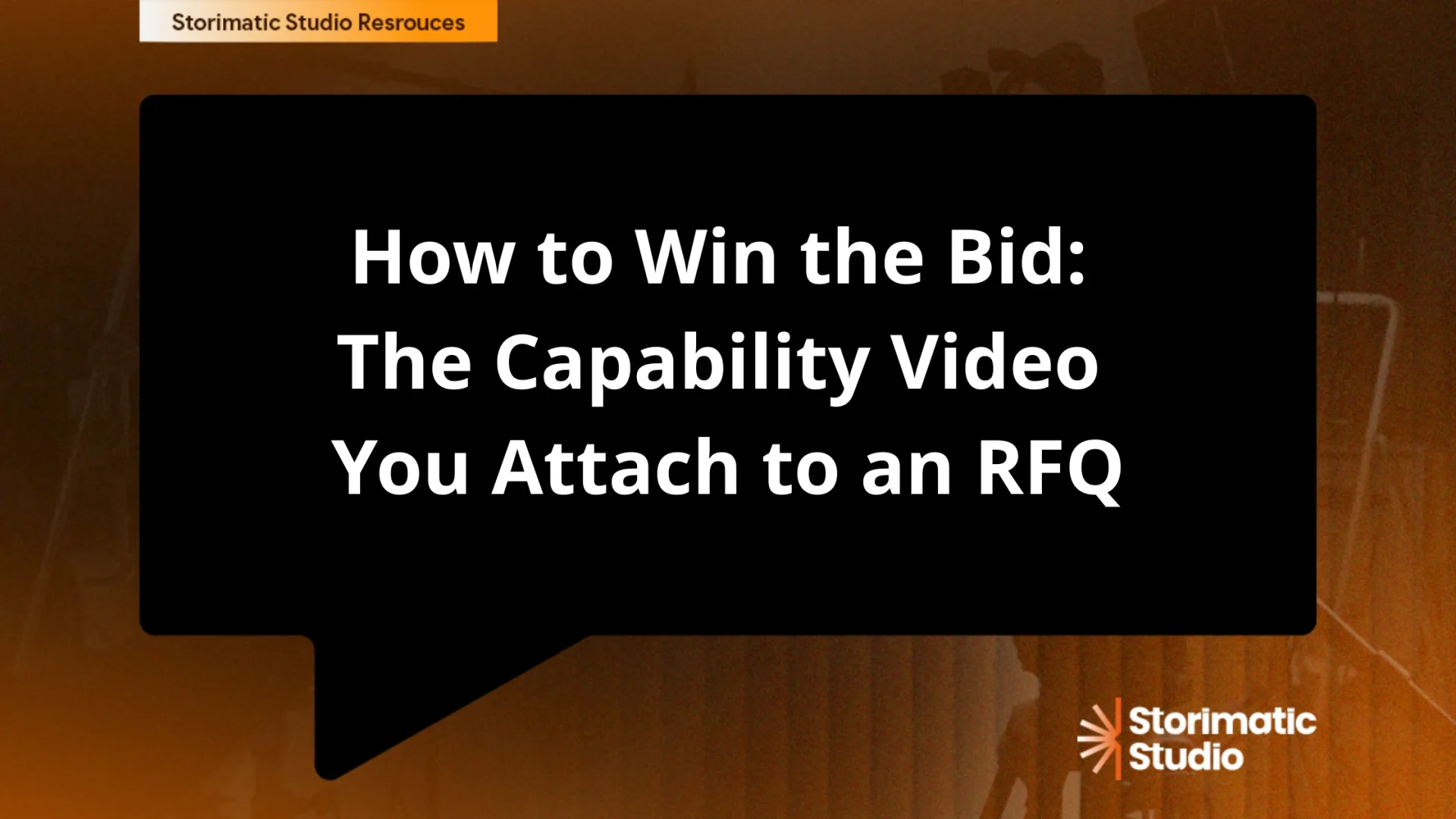 How to Win the Bid: The Capability Video You Attach to an RFQ